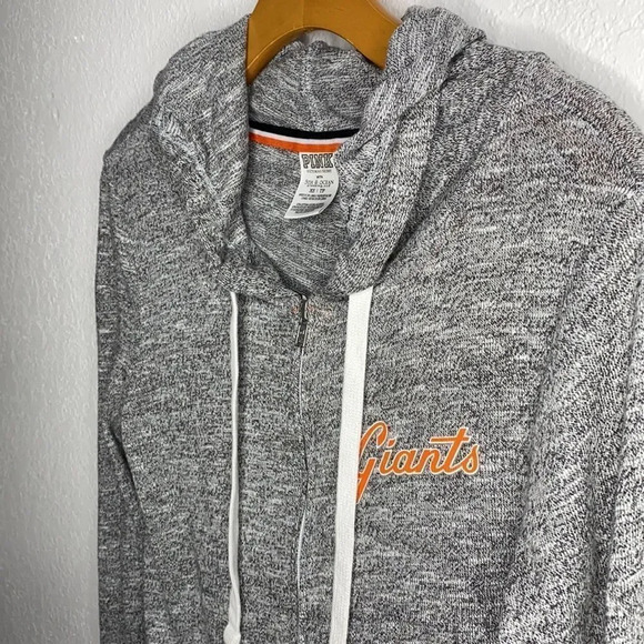 PINK Victoria’s Secret Giants Grey Zip Up Hoodie XS - Picture 3 of 9